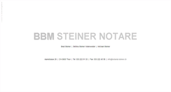 Desktop Screenshot of notariat-steiner.ch