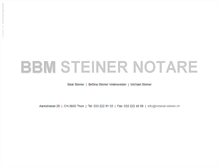 Tablet Screenshot of notariat-steiner.ch